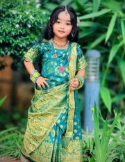 বাচ্চাদের জন্য নরম ও আরামদায়ক কাতান শাড়ি ✨ - Image 2